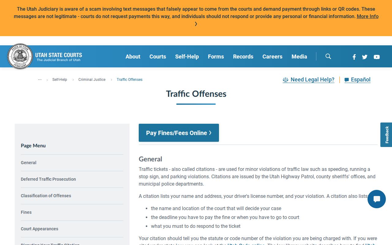 Summit County traffic ticket payment and court record guidance