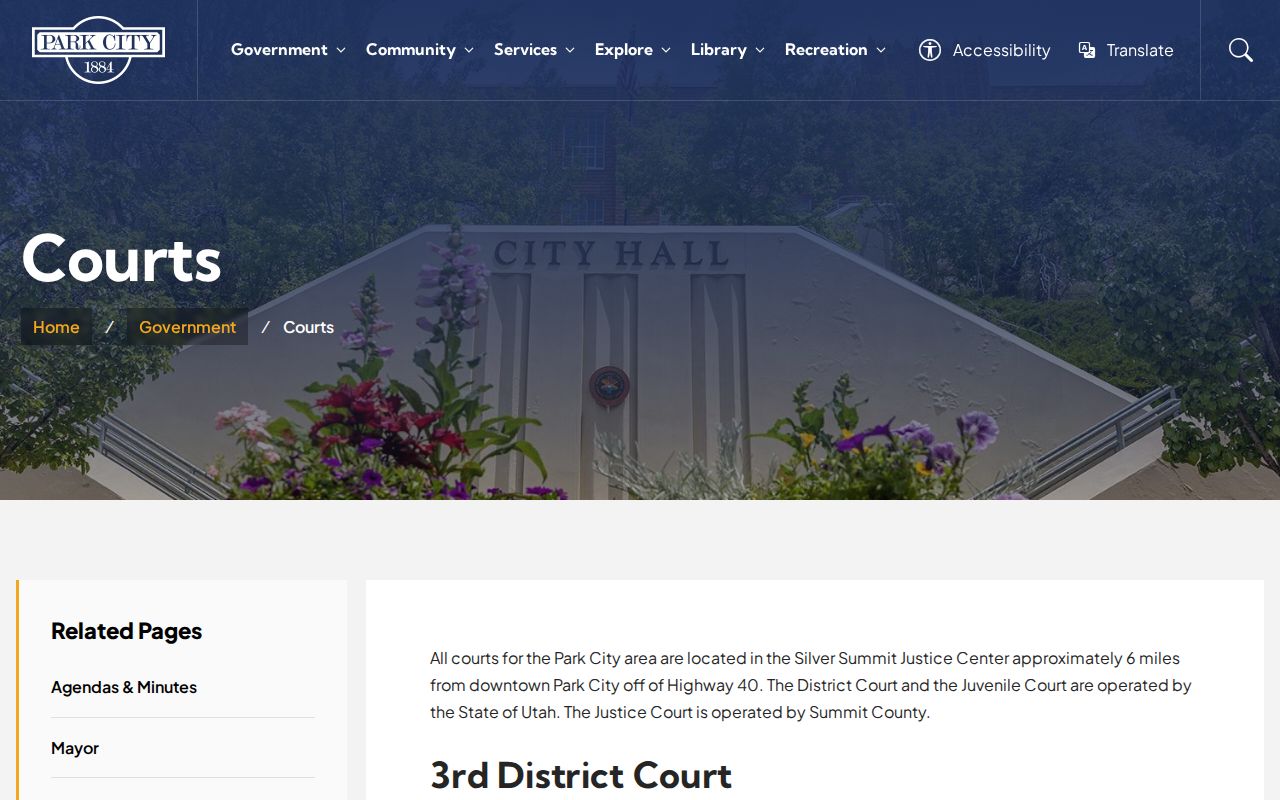Park City court docket Silver Summit Justice Center contacts