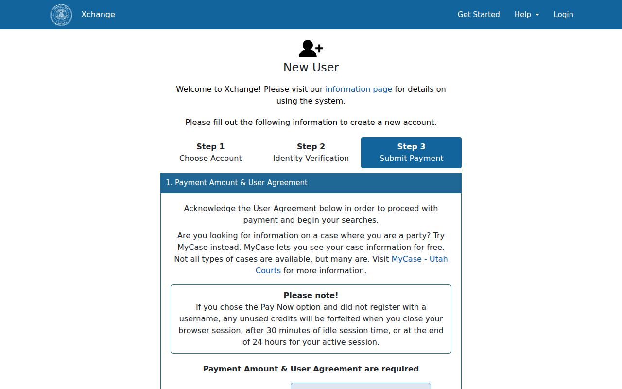 Summit County case search guest registration fields